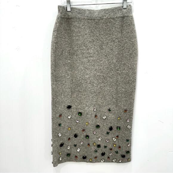 NWT Zara Knit Beaded Jewel Embellished Blazer and Skirt 2 Piece Set. Rare.⭐️ - Picture 12 of 16